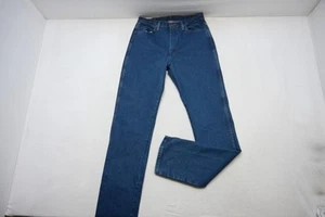 Wrangler Slim Fit Western Cowboy Cut Rugged Denim Blue Jeans Womens Size 11 x 38 - Picture 1 of 10