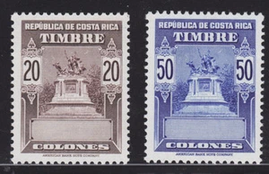 Costa Rica, MNH. c. 1935 Revenues, 2 Proofs in issued colors without values, VF - Picture 1 of 1