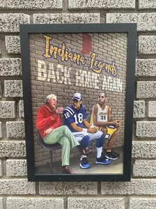 Indiana Legends Peyton Manning Reggie Miller Bobby Knight gerahmter Bilddruck - Bild 1 von 2