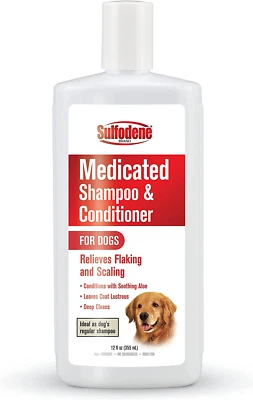 Champú y acondicionador medicado con sulfodeno para perros 12 oz Foto 1 de 4
