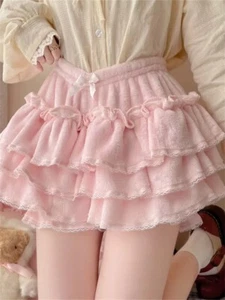 Pantalones Cortos Japoneses Dulces Lolita Kawaii Niñas Bloomers Pantalones Cortos de Peluche Calabaza Lindos - Imagen 1 de 25