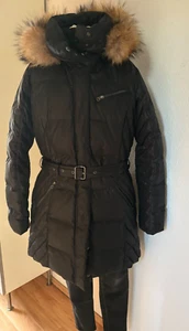 CINQUE*Daunenmantel* Gr.44*wNEU* schwarz* Kapuze &Fell abnehmbar*Steppjacke - Bild 1 von 15
