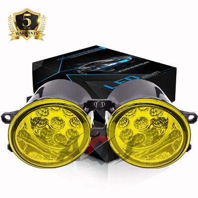 Yellow Lens OE Bumper Fog Light Lamps w/ H11 Bulbs For Toyota 4Runner 2010-2021 Foto 1 de 4