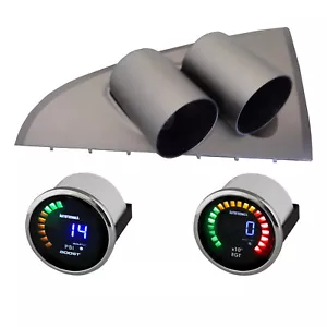 BA BF Falcon XR6T Turbo F6 Gauge Pod Holder w/ Electronic Boost & Ext Temp Gauge - Picture 1 of 12