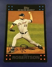 2007 Topps # 387 NATE ROBERTSON Detroit Tigers RED BACK RARE Version Look ! 
