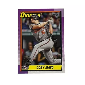 2025 Topps Baseball Card #T90-93 Coby Mayo, RC Baltimore Orioles - Picture 1 of 2