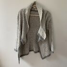 Yellow Bird Anthropologie Size XS Gray Wool Blend Open Front Cardigan Sweater