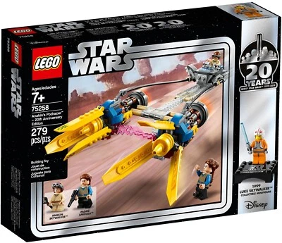 Star Wars: Anakin's Podracer - Edición 20 Aniversario LEGO 75258 CAJA DAÑADA Foto 1 de 4