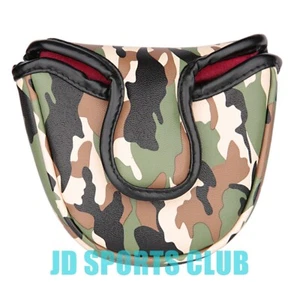 Green Camouflage Golfschläger Mallet Putter Head Cover mit Magnetverschluss - Bild 1 von 4