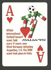 World Cup of Soccer Italy 1990 Neat Playing Card #0Y9 BHOF