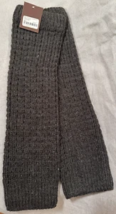 21 Twenty One Women's Ladies' Leg Warmers One Size Dark Gray 100% Acrylic - Picture 1 of 7