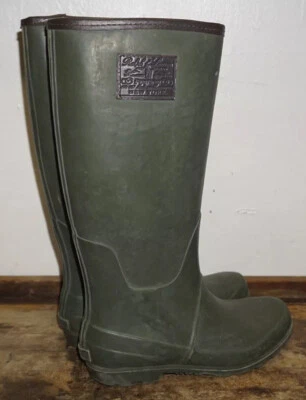 POLO RALPH LAUREN Botas de Lluvia Nieve VERDE OLIVA Cuero Para Mujer TALLA 5 US 37 EU Foto 1 de 4