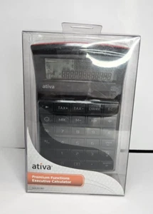 Ativa Premium Functions Executive Calculator - 12 Digit / 3-Line Display - NEW - Picture 1 of 10