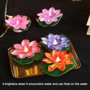 6pcs Floating Pool Lights, FloatingLotus Li ght For Pond [de] - Bild 1 von 10