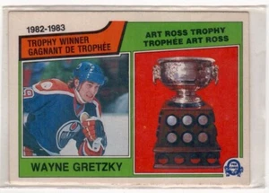 1983-84 OPC O-PEE-CHEE WAYNE GRETZKY(HOF) #204 ART ROSS TROPHY WINNER - Picture 1 of 2