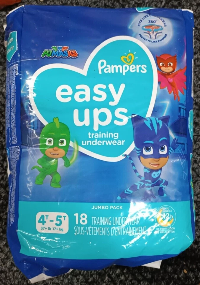 Pampers Easy UPS Training Underwear Girls Size 6 4t-5t 18 Count