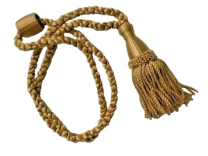 Borla de cortina dorada con cordón - Imagen 1 de 1