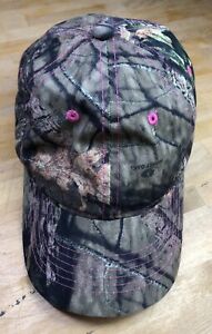 Mossy Oak Blank Camo Camouflage Pink Hunting Adjustable Baseball Cap Hat