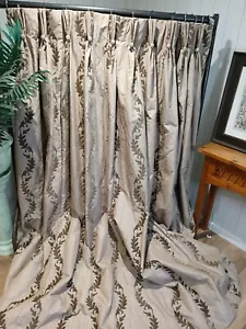 Great Pair Of Bespoke Curtains By Dunelm. 80" Drop, Made From A Thick,... - Picture 1 of 11