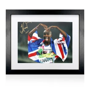 Sir Mo Farah Signed Photo: Mobot Framed - Picture 1 of 3