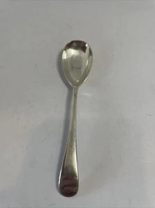 Atkins Bros England versilberter Marmeladen Zuckerlöffel ungemustert - Bild 1 von 5