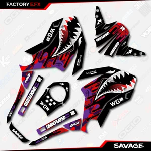 Red & Purple Savage Graphics kit fits Honda Grom 125 2013 2014 2015 2016 MSX125 - Picture 1 of 2