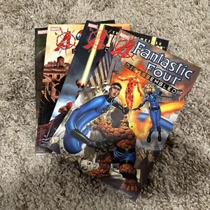 Lot Of 4 Marvel Trade Paper Backs Avengers Disassembled Iron Man , Cap & FF - Picture 1 of 5