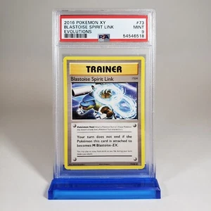 PSA 9 MINT POKEMON 2016 XY EVOLUTIONS BLASTOISE SPIRIT LINK NO HOLO #73 - Picture 1 of 3