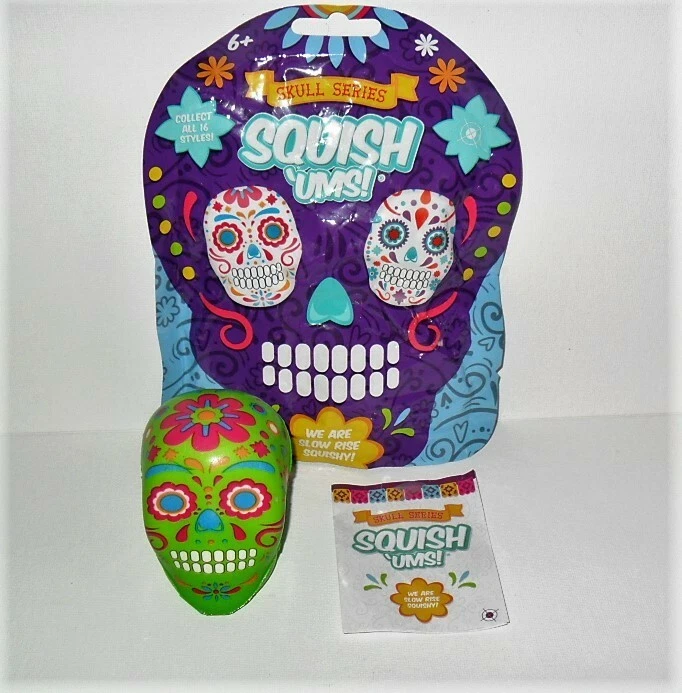 SQUISHUMS SKULL SERIES SLOW RISE SQUISHY GREEN SINGLE COYA LOOSE - Image 1 of 1