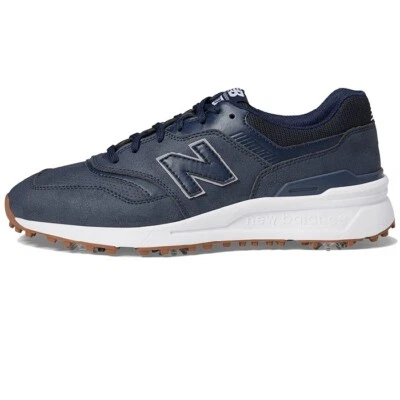 New Balance 997 Leather Spiked Golf Shoes - Navy Blue - 8.5 US / Medium - Изображение 1 из 4