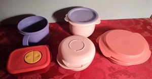 NICE TUPPERWARE lot Microwave Reheatables Bowls Lids - Picture 1 of 11