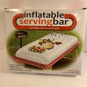Inflatable Ice Serving Buffet Bar with Drain Plug Salad Food & Drinks Tray New - Picture 1 of 4