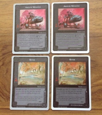 4 Middle Earth CCG Wizards Limited Cards inc Arouse Minions. Free UK Postage - Image 1 of 3