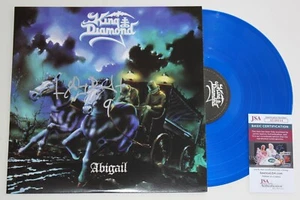 KING DIAMOND SIGNED ABIGAIL LP COLOR VINYL RECORD ALBUM AUTOGRAPHED +JSA COA - Picture 1 of 3