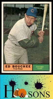 1961 Topps #196 Ed Bouchee (High Grade Centering) - Image 1 of 2