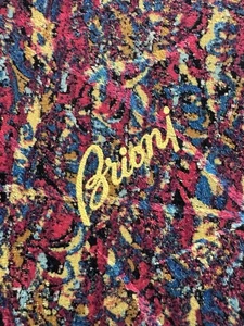 Brioni Neck Tie Silk Multi Colored Abstract Made In Italy - Picture 1 of 6