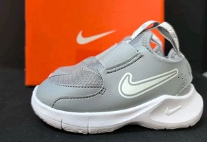 Nike Flex Runner 3 Slip-On Sneakers For Kids US 7C Wolf Grey/White (60835) - Picture 1 of 10