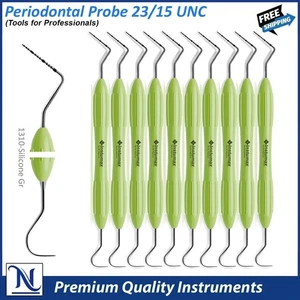 Sonda UNC 23/15 Explorer Dental Periodontal - Mango de Silicona Doble Extremo 10 PIEZAS - Imagen 1 de 11