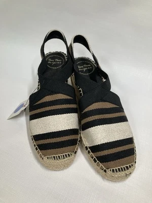 Sandalias de cuña alpargata Toni Pons para mujer marrón, correa cruzada, talla 37/6,5 Foto 1 de 4