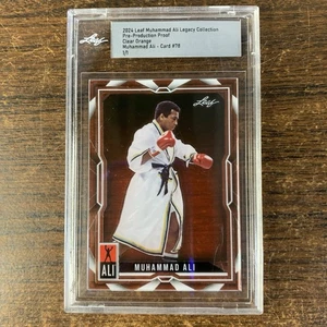 2024 Leaf Muhammad Ali Legacy Collection - Clear Orange - Card #78 Boxing - Bild 1 von 2