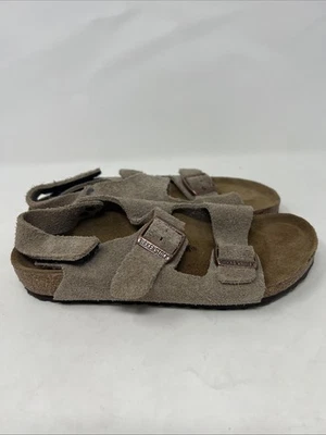 Sandalias Birkenstock Milano HL gamuza topo niños talla 32 Foto 1 de 4