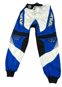 Fly Racing 30 Estilo #303 Pantalón de Carrera Azul y Blanco Negro Niño Juvenil Motocross - Imagen 1 de 9