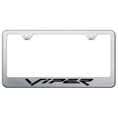 Marco de matrícula cepillado con licencia - Grabado láser para Dodge Viper - AUGD4792 Foto 1 de 2