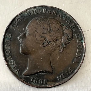 1861 STAATES OF JERSEY - 1/13 OF A SHILLING COIN - Bild 1 von 2