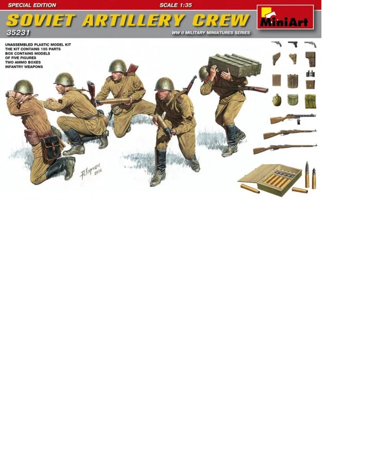 Equipaggio di artiglieria sovietico Edizione speciale MiniArt | N. 35231 | 1:35 - Immagine 1 di 1