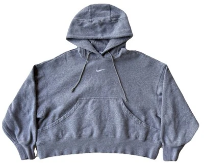 Sudadera con capucha recortada Phoenix de gran tamaño Nike Center Swoosh para mujer S DQ5858 Foto 1 de 4