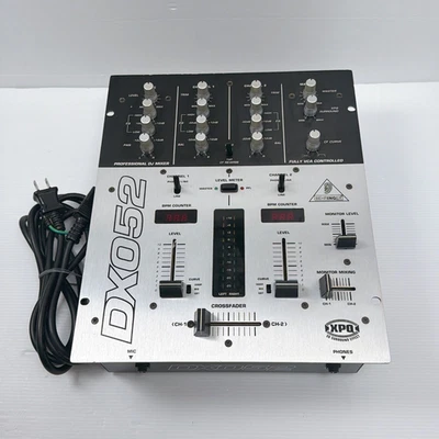 Behringer DX052 DJ Mixer 2-Channel Scratch Mixer Tested Working Japan - Image 1 of 4