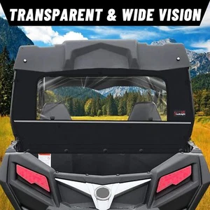 UTV Rear Soft Windshield Zipper Panel For CFMOTO ZForce 800 500 trail 2021-2022 - Picture 1 of 8