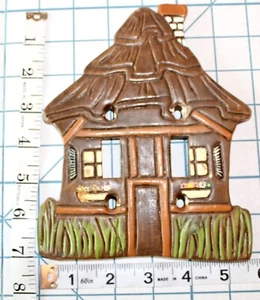 Interruttore luce/piastra di copertura casa casetta dipinto a mano - Foto 1 di 5