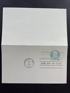 UY27 FDC Postal Reply Card Cesar Rodney Patriot 9c - Picture 1 of 2